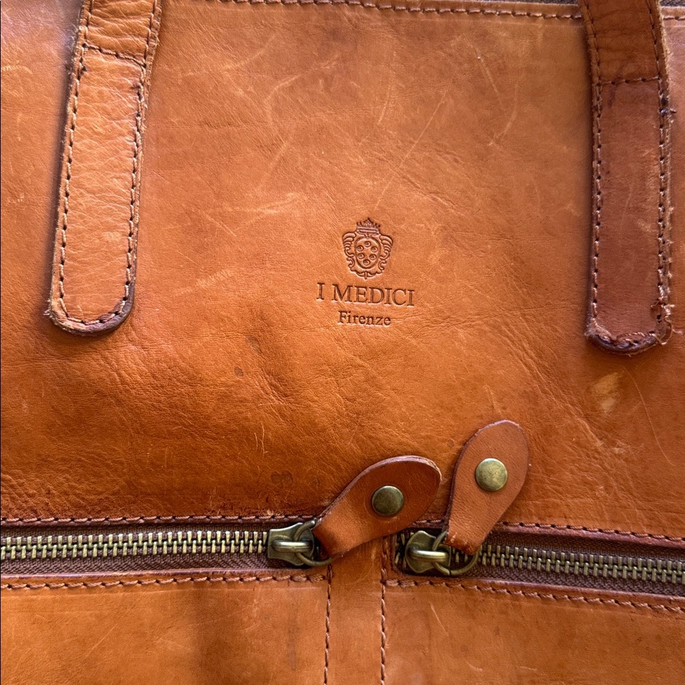 Elegant Tan Leather Backpack for Women - Picture 2 of 4